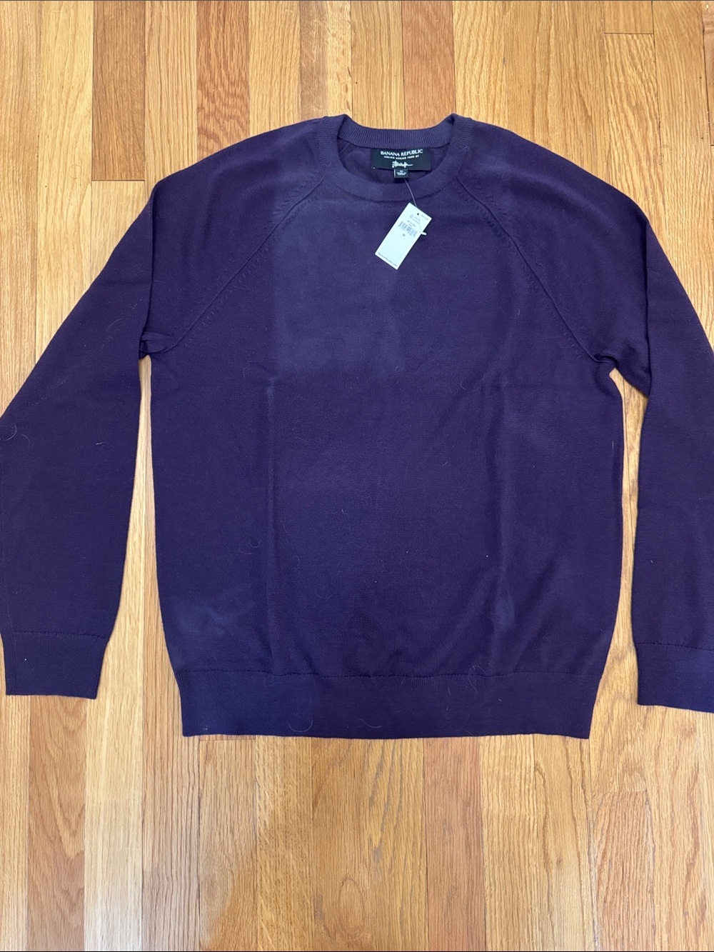 Banana Republic Men's Crewneck Sweater - Plum